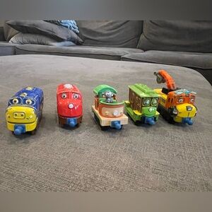 Chuggington Toddler Kids Train Character Set of 5 Cars Connecting Choo Choo